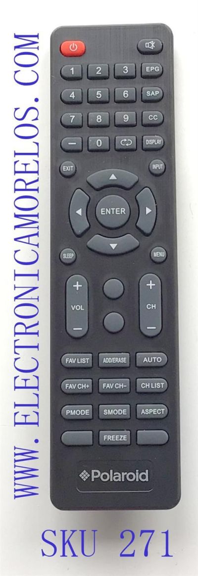 CONTROL REMOTO PARA TV LCD LED POLAROID / NUMERO DE PARTE CE-M37/GENERICO / MODELO CE-M37/GENERICO